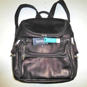 Wilson Leather Brown Computer Backpack Organizer L